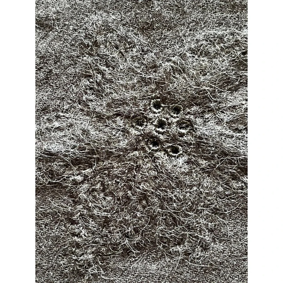 Pepin Grace Womens Black Shift Fringed Mini Dress Wool Lined Preppy Grunge 4 - Picture 10 of 10